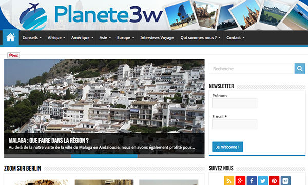 Notre blog voyage Planete3W.fr